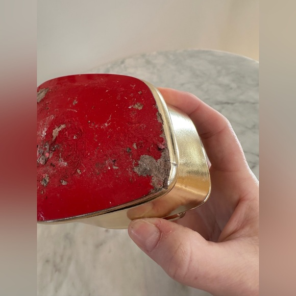 Christian Louboutin Amali Alta 130 Mirror Leather Platform Sandals - Picture 7 of 10